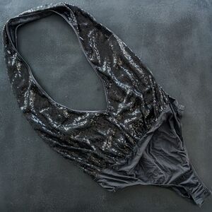 Jezebel - Black Sequins Lingerie